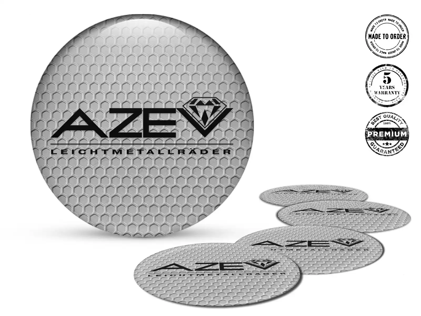 Azev Pegatinas Bombadas Edición Calcomanías Estilo de Silicona